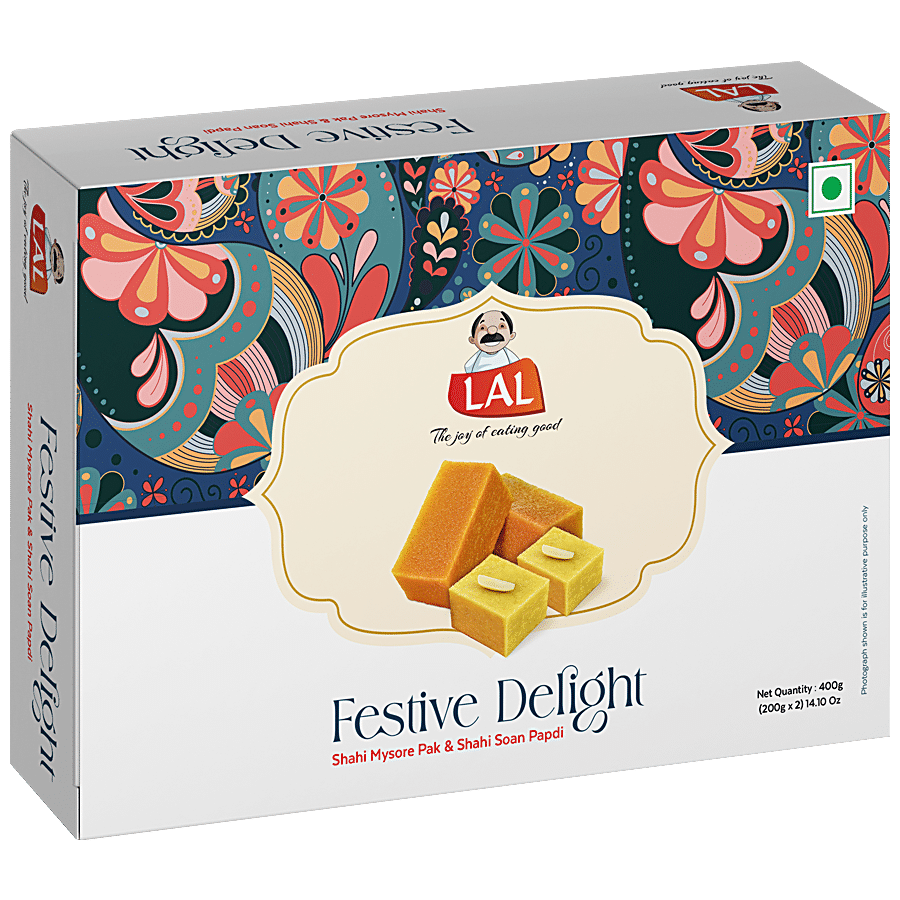 Lal Festive Delight - Shahi Mysore Pak & Soan Papdi