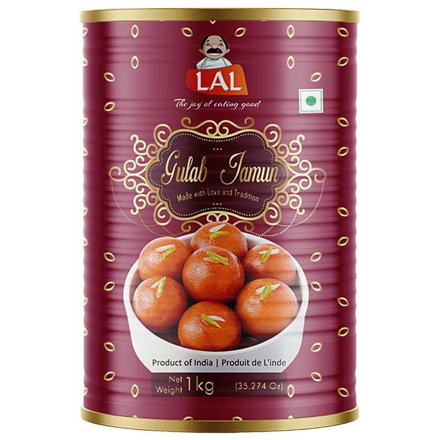 Lal Gulab Jamun - Soft & Spongy