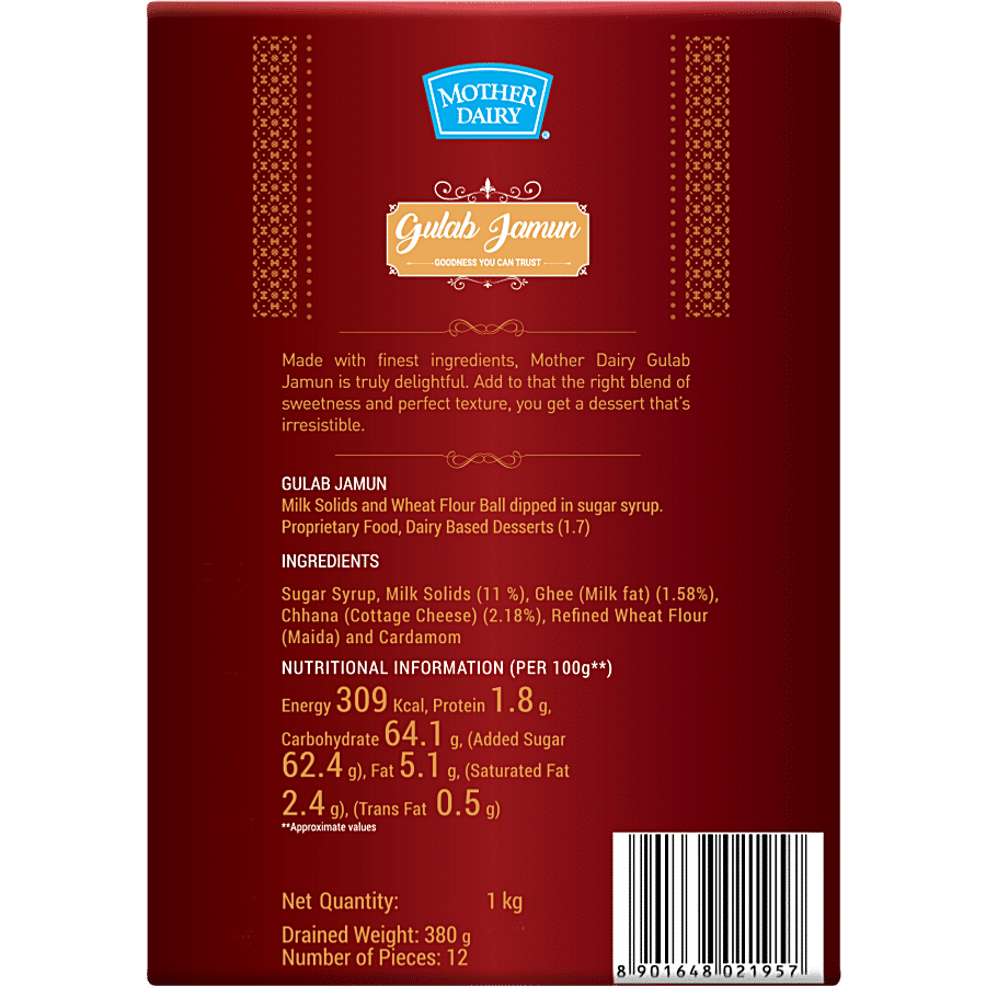 Mother Dairy Gulab Jamun