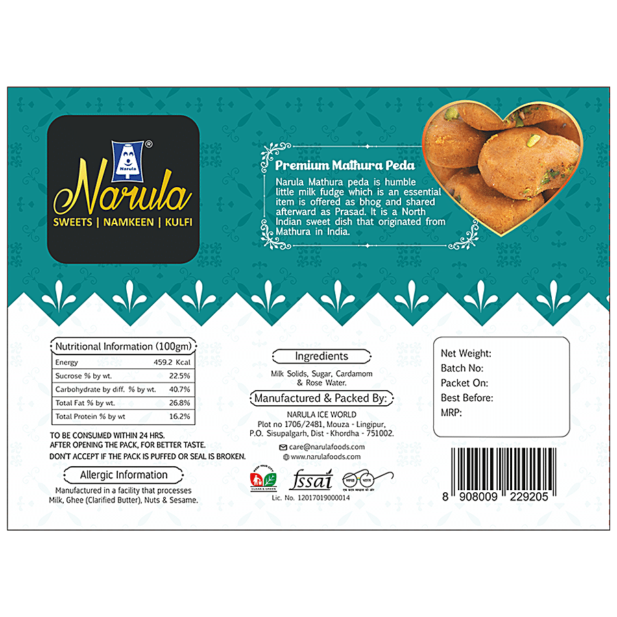 NARULA SWEETS Premium Mathura Peda