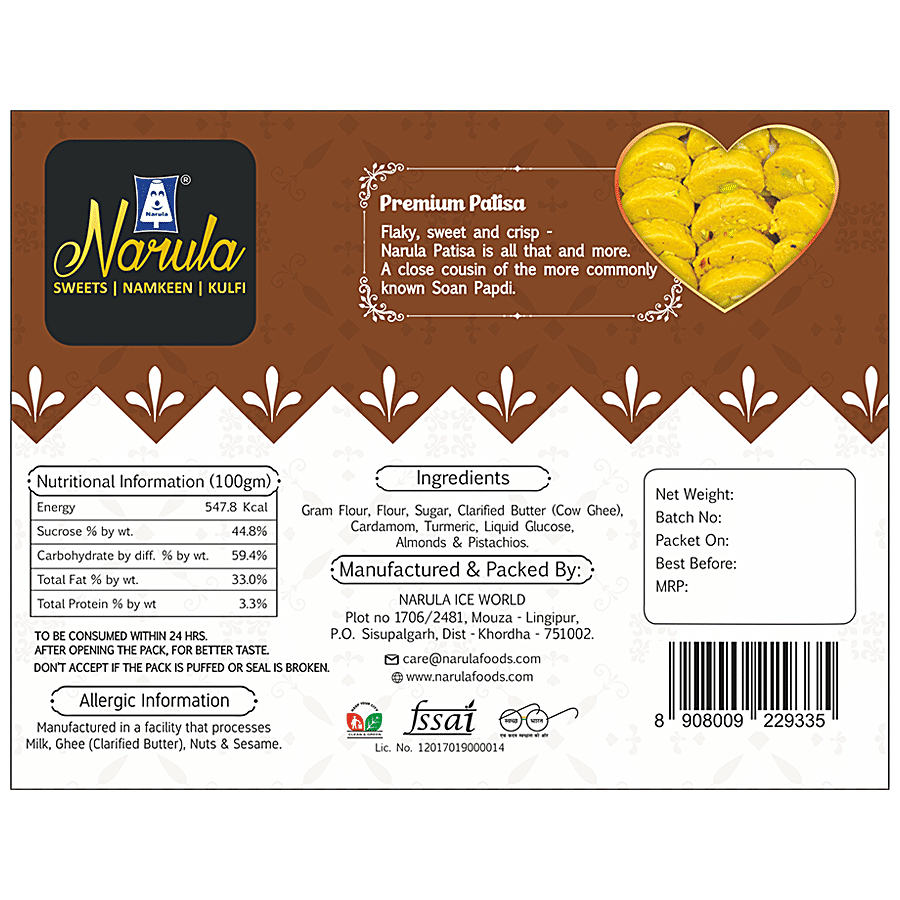 NARULA SWEETS Premium Patissa