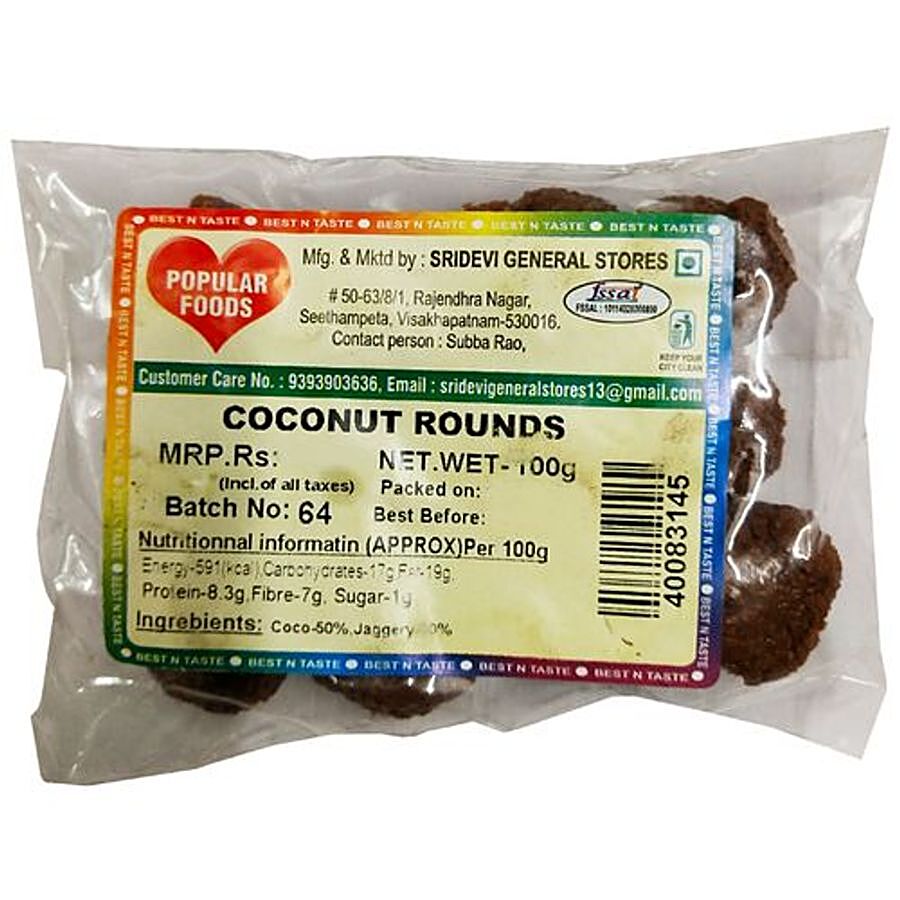 Popular Foods Sweets - Coconut Rounds