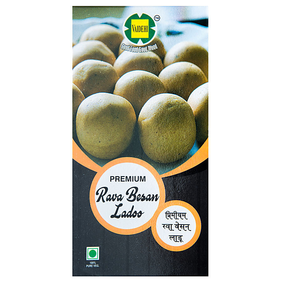 Vaidehi Premium Rava Besan Ladoo - Pure Ghee