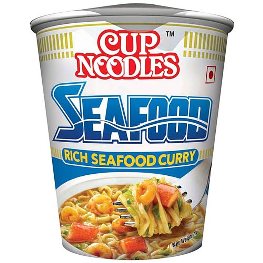 Nissin Rich Seafood Curry Instant Cup Noodles