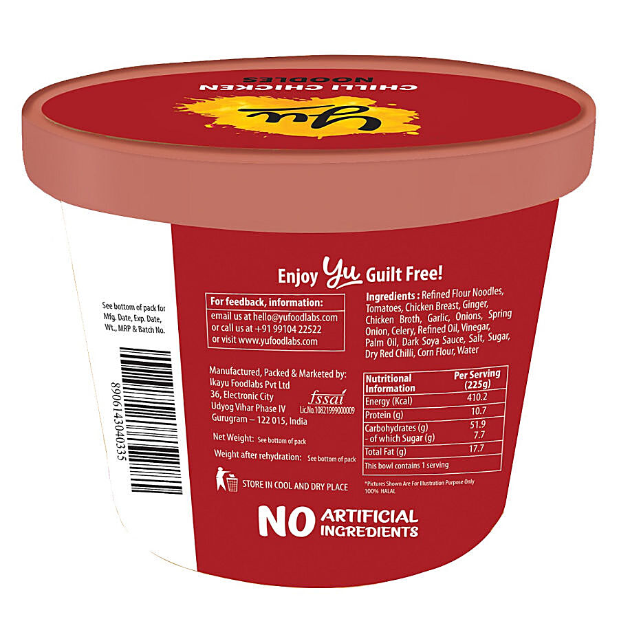 Yu Chilli Chicken Instant Cup Noodles - Zero Preservatives