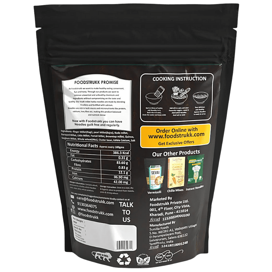 Foodstrukk Multi Millet Hakka Noodles - Mighty Millet