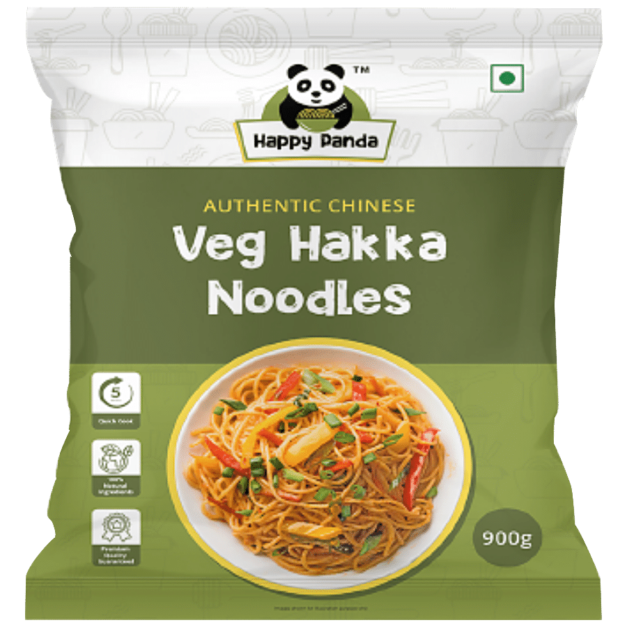 HAPPY PANDA Veg Hakka Noodles - Authentic Chinese