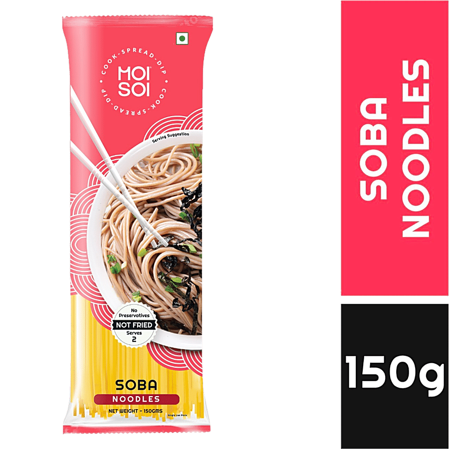 MOI SOI Soba Noodles With 70% Buckwheat Flour & 30% Whole Wheat - 100% Natural