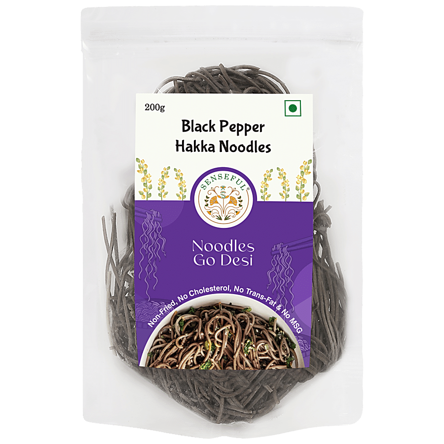 SENSEFUL Black Pepper Hakka Noodles - Non-fried