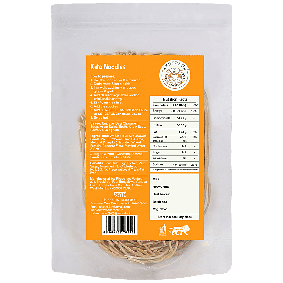 SENSEFUL Keto Noodles - Low Carb