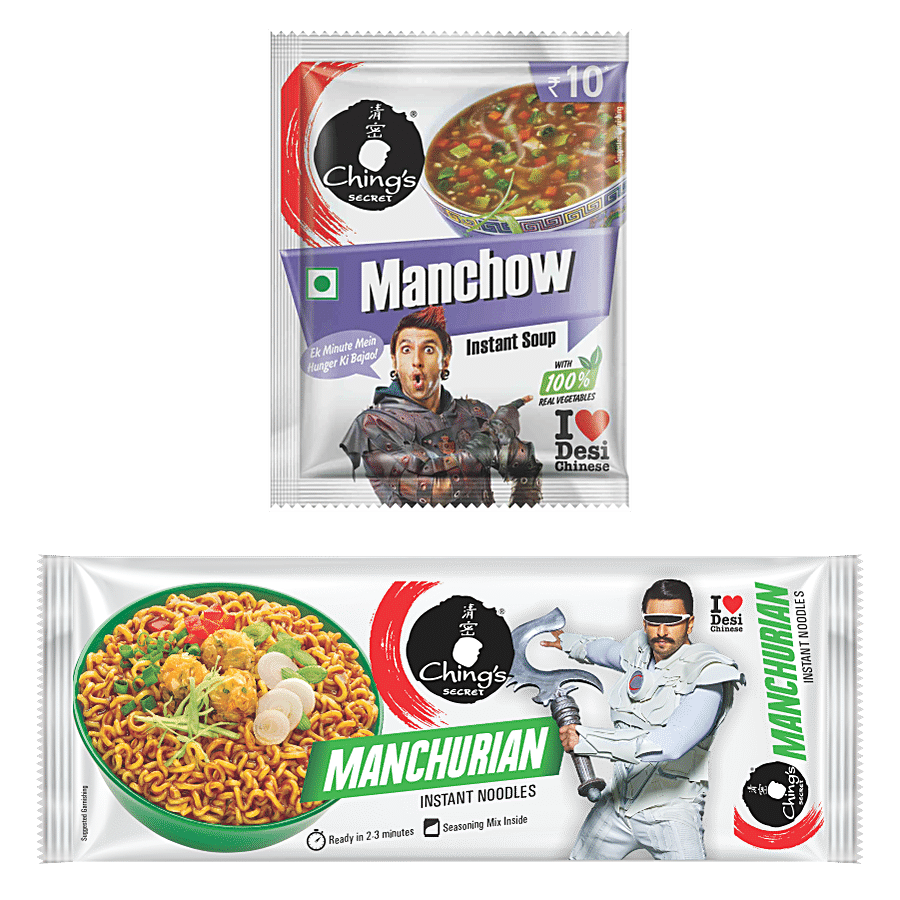 Ching's Secret Manchurian Instant Noodles + Manchow Instant Soup