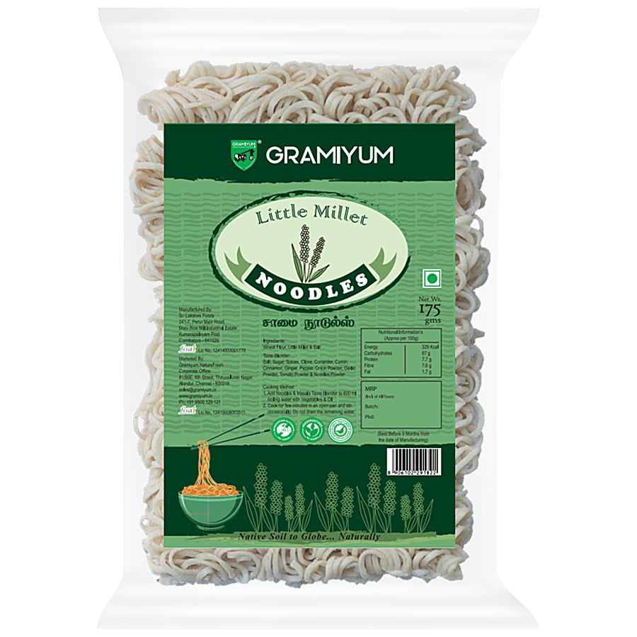 GRAMIYUM Little Millet/Saamai Noodles - Vegan