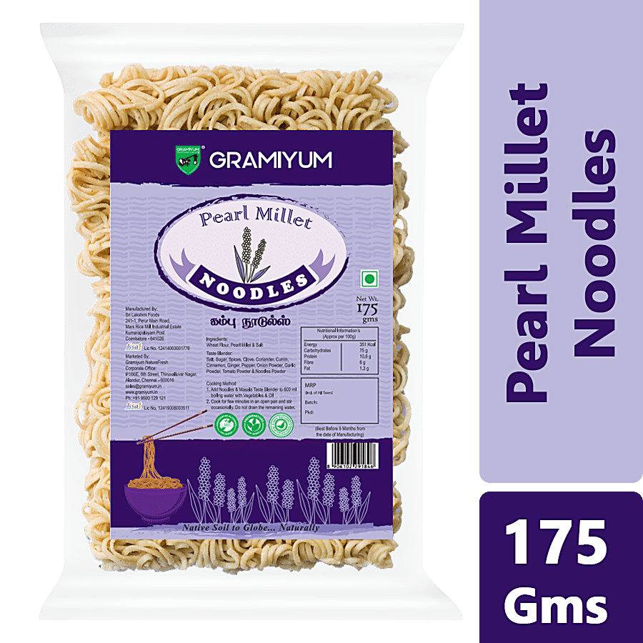 GRAMIYUM Pearl Millet/Kambu Noodles - Rich In Nutrients