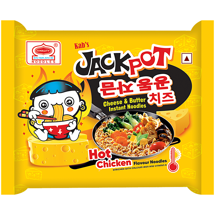 Kab's Jackpot Cheese & Butter Instant Noodles - Hot Chicken