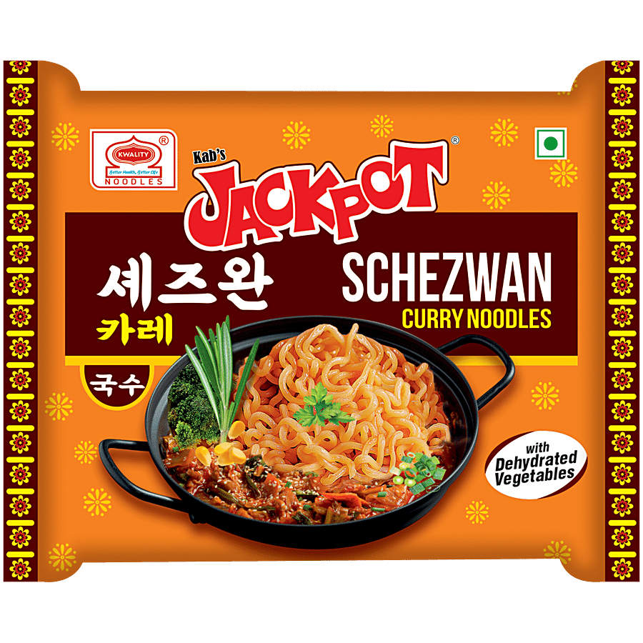 Kab's Jackpot Schezwan Curry Noodles - With Dehydrated Vegetables