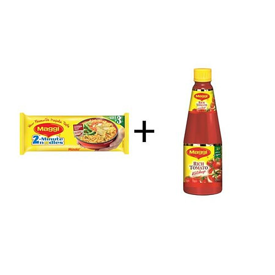 MAGGI  Noodles - Masala 280 gm + Ketchup Tomato 1 kg