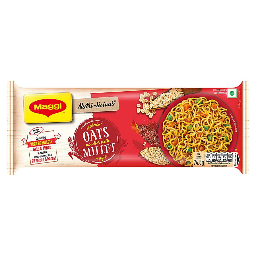 MAGGI  Nutri-licious Masala Oats Instant Noodles With Millet Magic