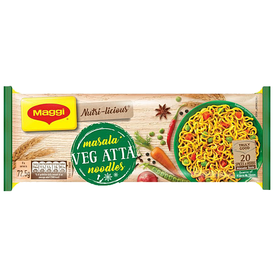 MAGGI  Nutri-licious Masala Veg Atta Noodles - Pouch