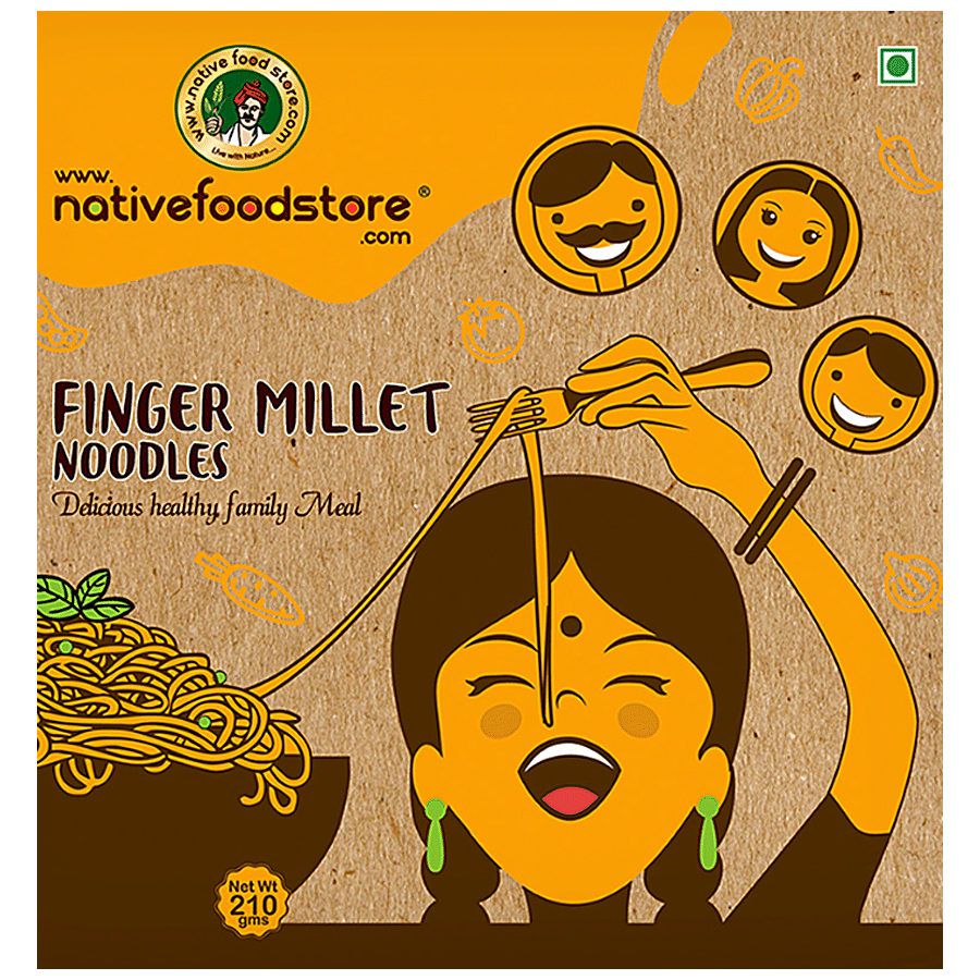 Nativefoodstore Ragi/Finger Millet Noodles - Rich In Protein & Calcium