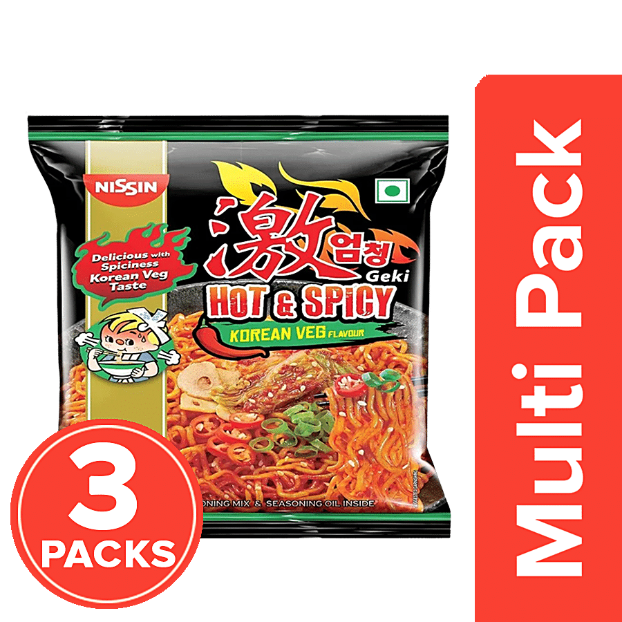 Nissin Nissin Geki - Hot & Spicy Korean Veg Flavour