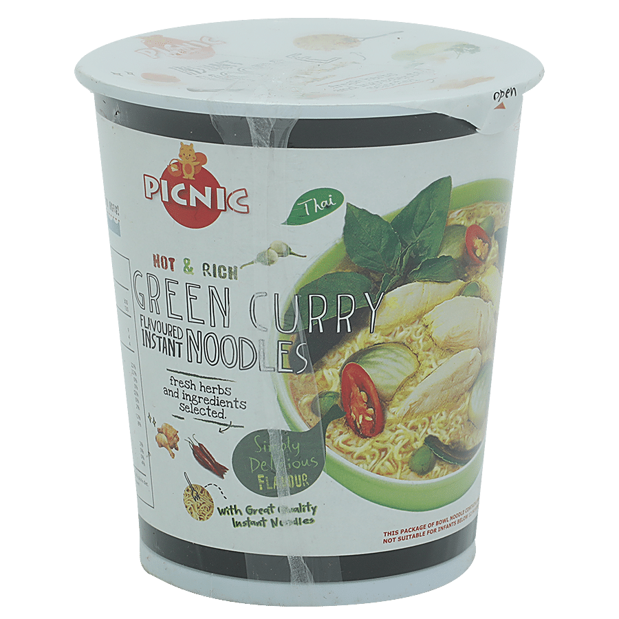 Picnic Instant Thai Noodles - Hot & Rich Green Curry