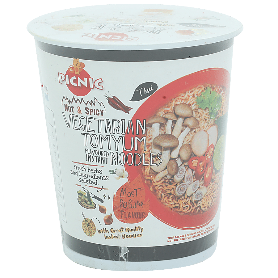 Picnic Instant Thai Noodles - Hot & Spicy Vegetarian Tomyum