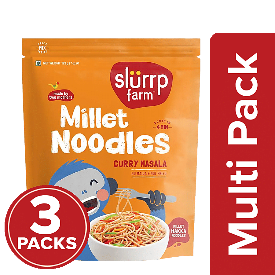 Slurrp Farm Millet Noodles - Curry Masala Flavour