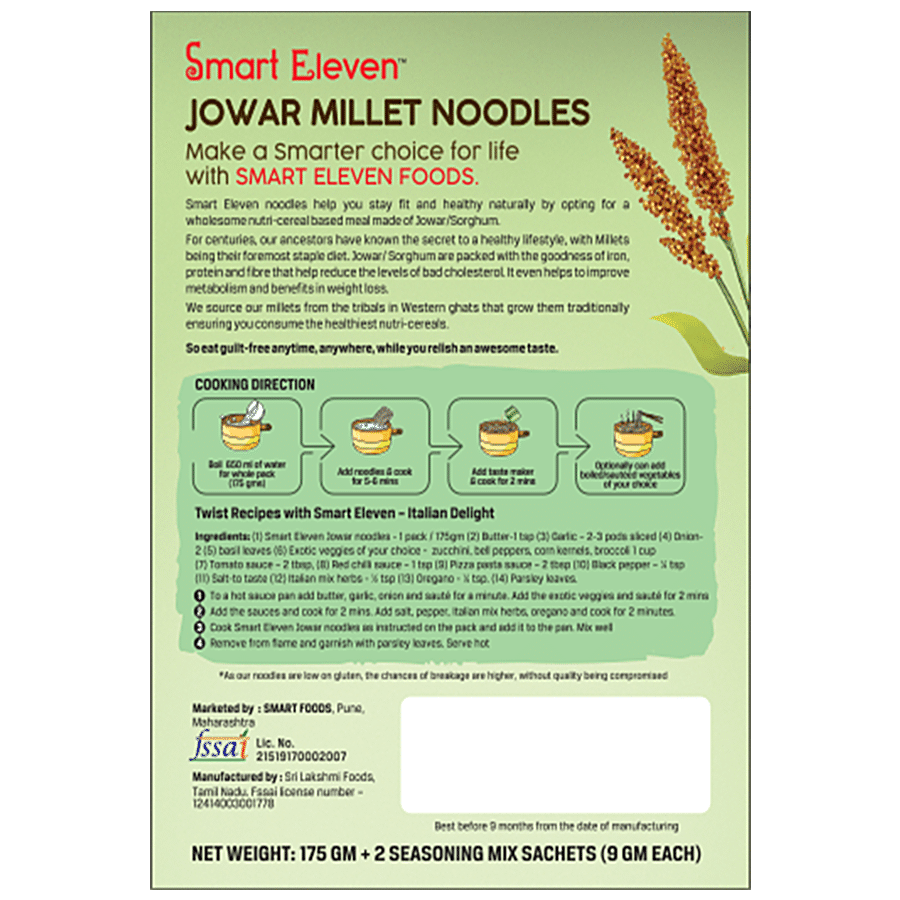 Smart Eleven Noodles - Jowar Millet