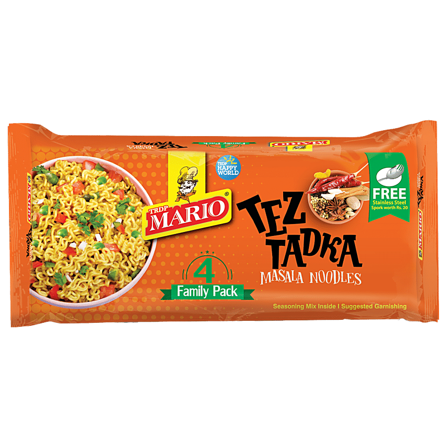 TRDP MARIO Tez Tadks Instant Masala Noodles - Family Pack