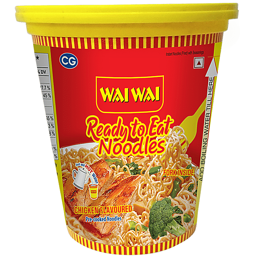 Wai Wai Ready To Eat Chicken Cup Noodles