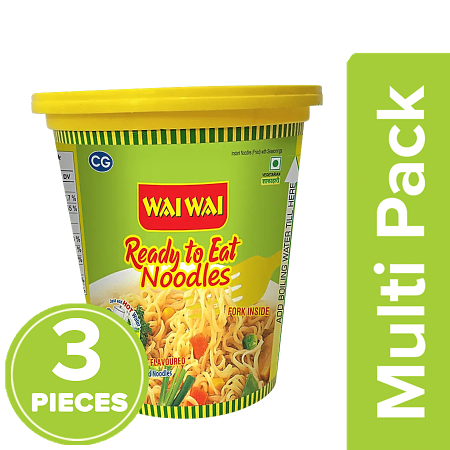 Wai Wai Ready To Eat Veg Masala Cup Noodles