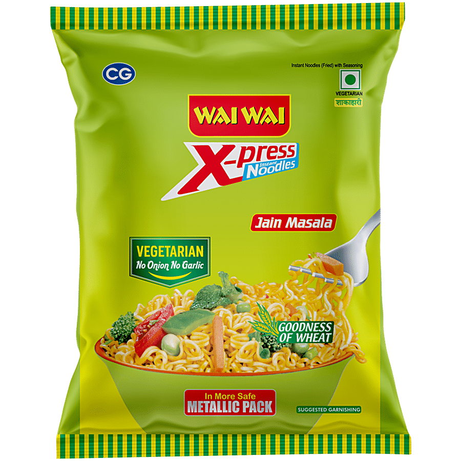 Wai Wai Xpress Instant Noodles - Jain Masala