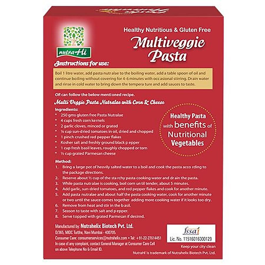 NutraHi Multiveggie Pasta - Fusilli