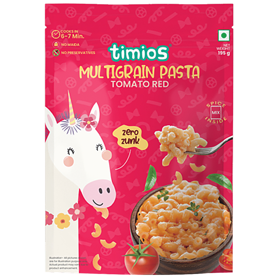 Timios Multigrain Pasta - Tomato Red