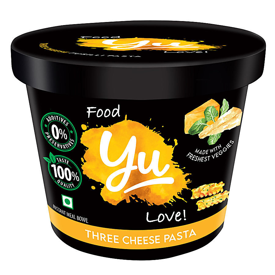 Yu Three Cheese Instant Cup Pasta - Wholesome