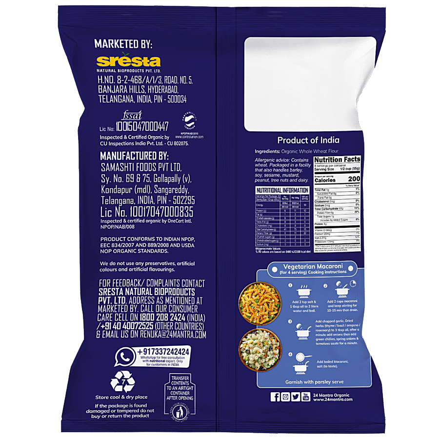 24 Mantra Organic Macaroni Pasta