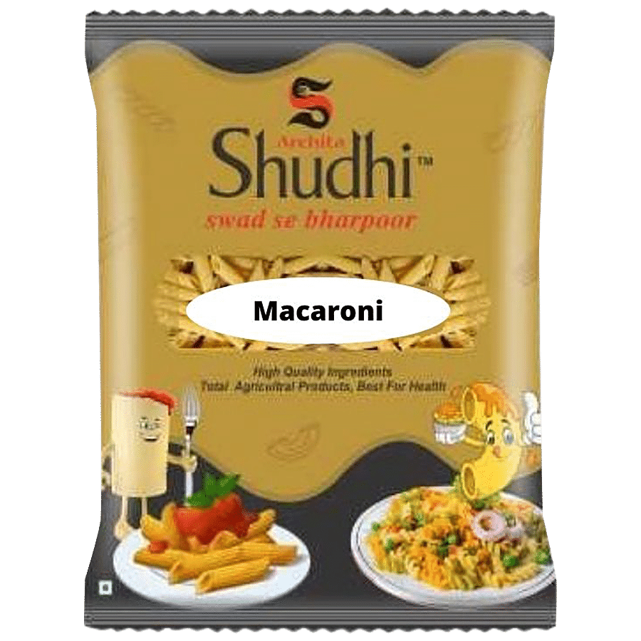 Archita Shudhi Macaroni - Made From 100% Durum Wheat Semolina