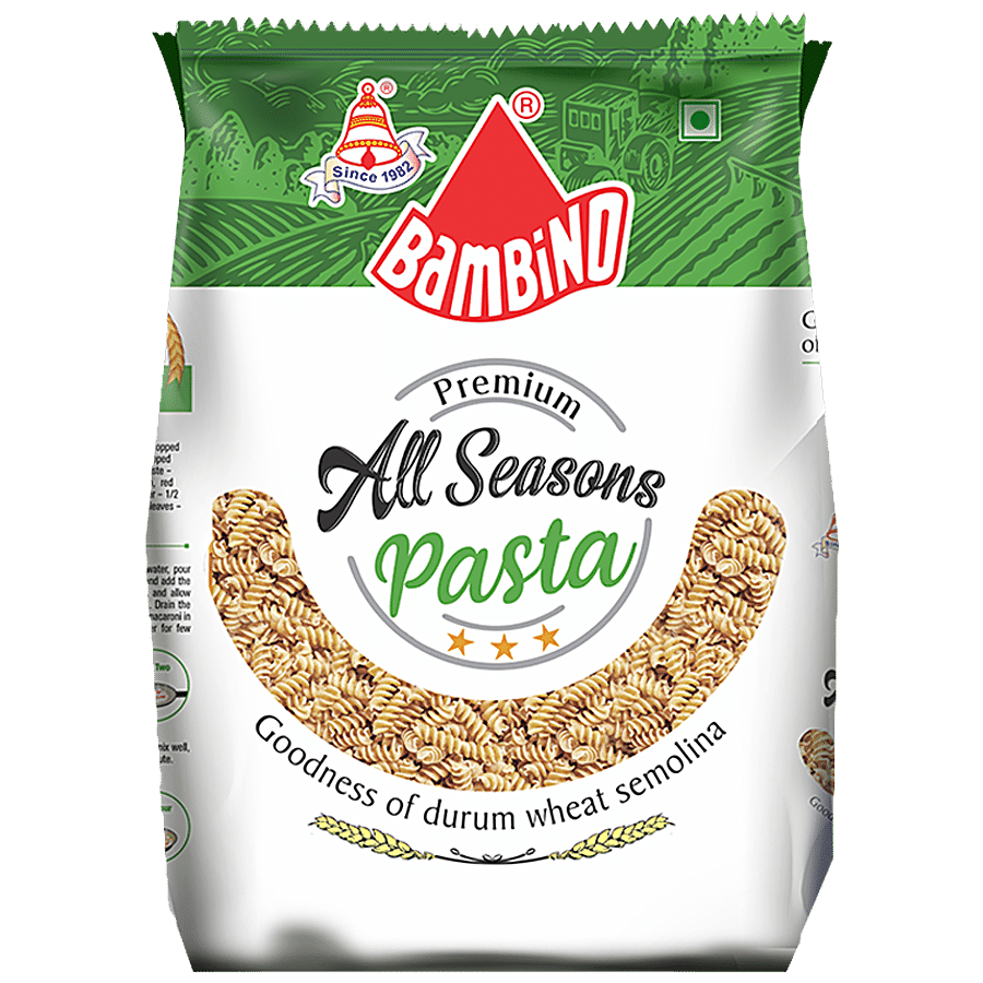 Bambino Premium All Seasons Spirali Pasta - Goodness Of Wheat Semolina