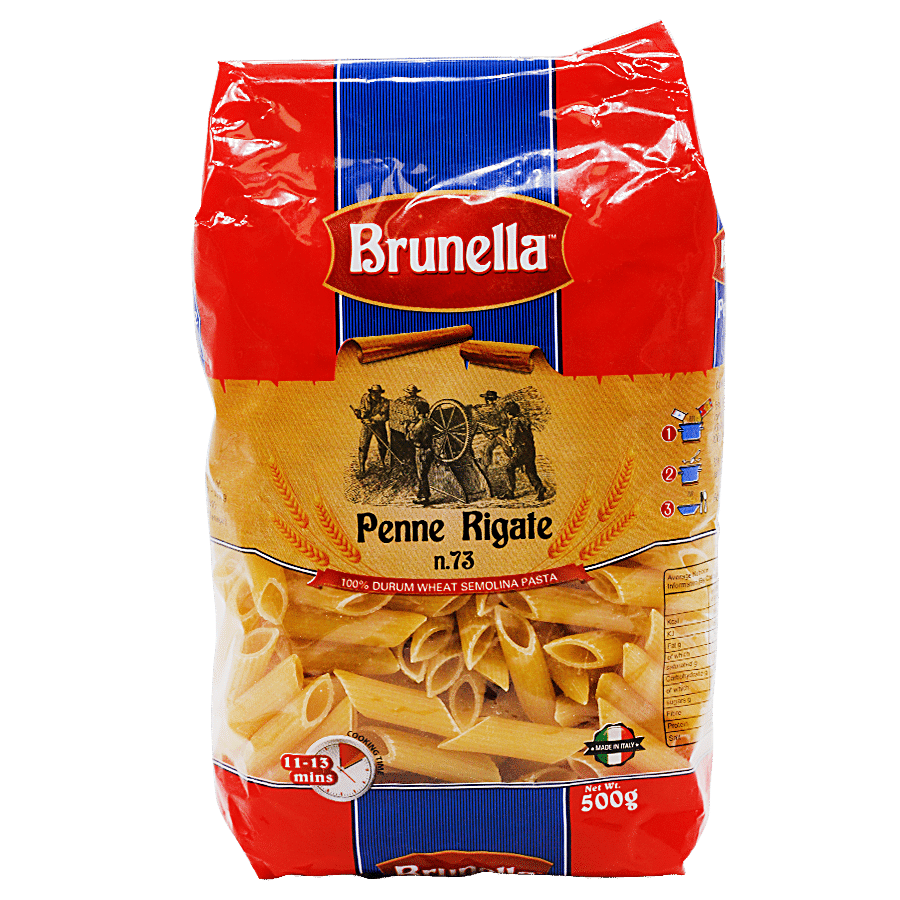 Brunella 100% Durum Wheat Pasta - Penne Rigate 073