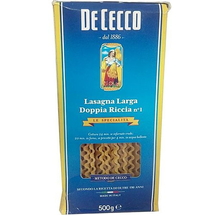 De Cecco Pasta - Lasagna Larga Doppia Riccia