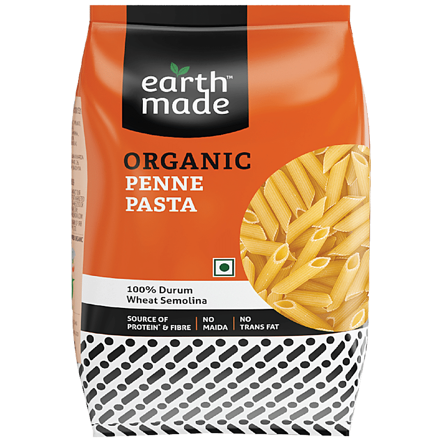 EARTHMADE Organic Penne Pasta - Rich In Protein