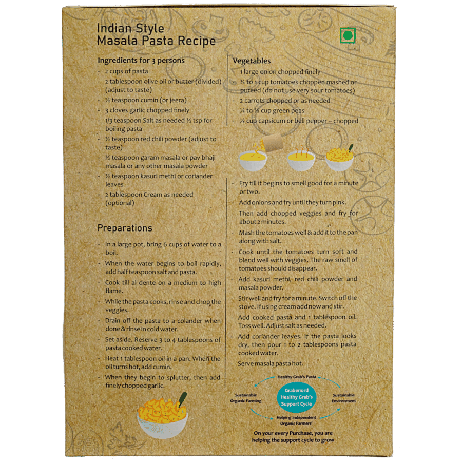 Grabenord Organic Fusilli - Durum Wheat Semolina