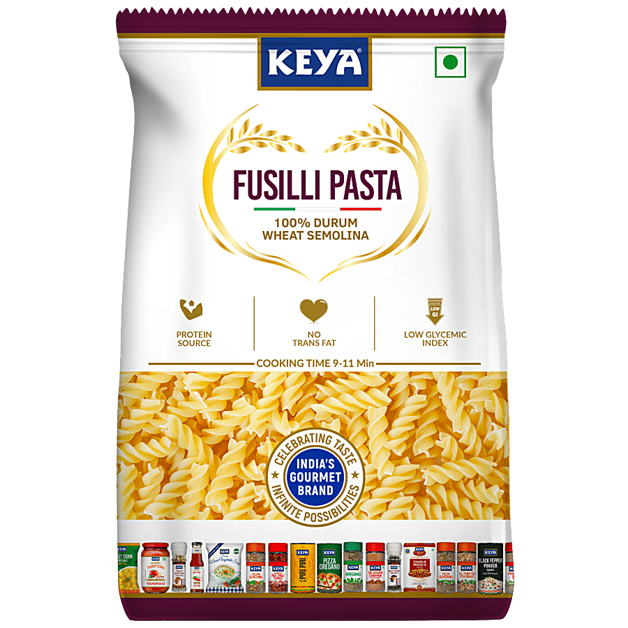 Keya Fusilli Pasta - 100% Durum Wheat Semolina