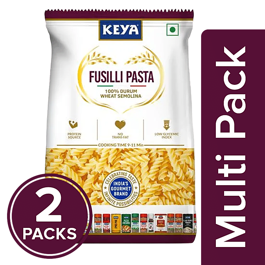 Keya Fusilli Pasta - 100% Durum Wheat Semolina