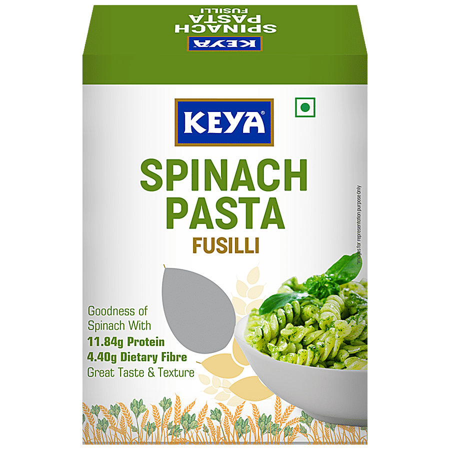 Keya Spinach Fusilli Pasta - Healthy