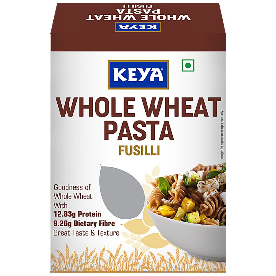 Keya Whole Wheat Fusilli Pasta - Healthy