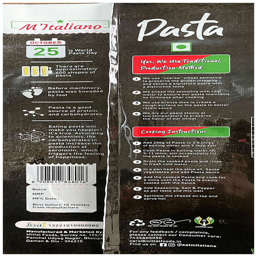 M'Italiano Elbow Pasta - Authentic Italian