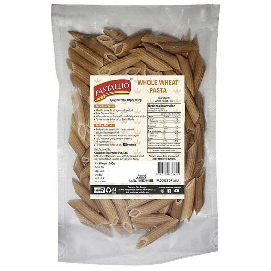 Pastallio Whole Wheat Pasta - No Maida