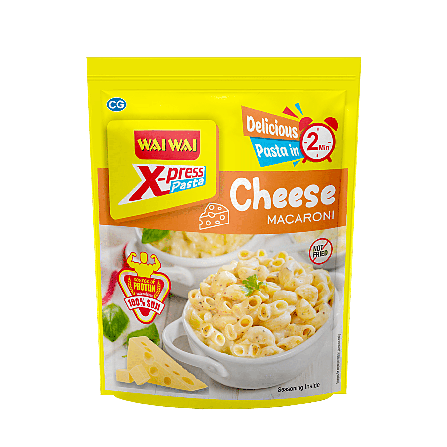 Wai Wai X-Press Instant Pasta Cheese Macaroni - Rich In Protein