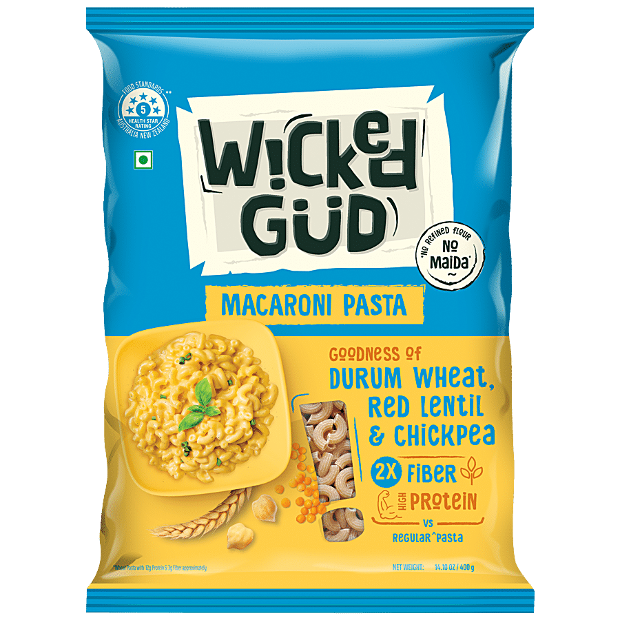 WickedGud Macaroni Pasta - Goodness Of Durum Wheat